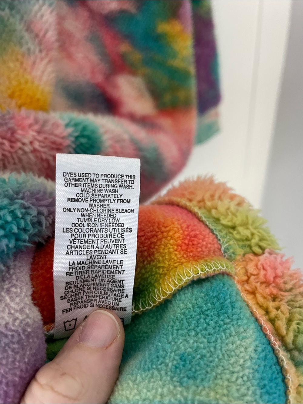 Empyre Men’s Sherpa Hoodie XL Tie Dye Plush Fleece Skate Y2K Back to School - Picture 7 of 10